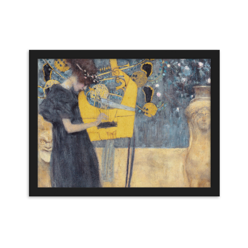 Poster - Gustav Klimt, Die Musik Gustav Klimt Schwarz / 30×40 cm artlia