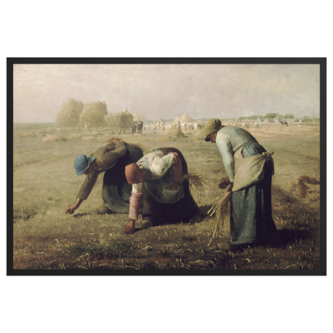 Poster - Jean-François Millet, Die Ährenleserinnen Jean-François Millet Schwarz / 61×91 cm artlia