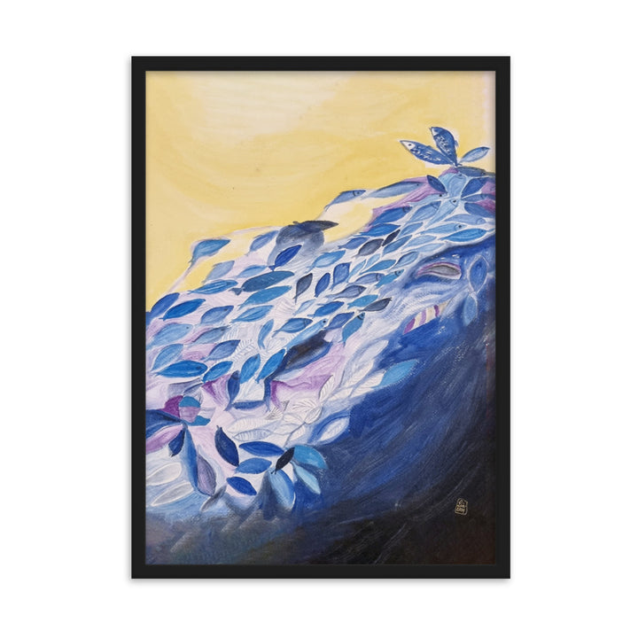 Poster - Lia Broecker-Jakob, Transzendenz der Fische Lia Broecker-Jakob Schwarz / 50×70 cm artlia