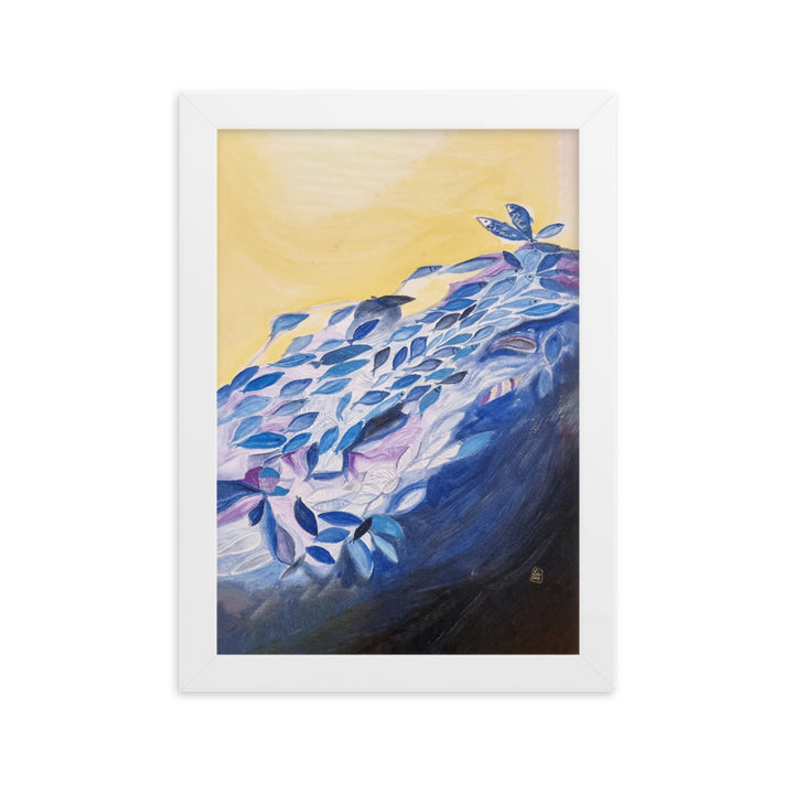 Poster - Lia Broecker-Jakob, Transzendenz der Fische Lia Broecker-Jakob Weiß / 21×30 cm artlia