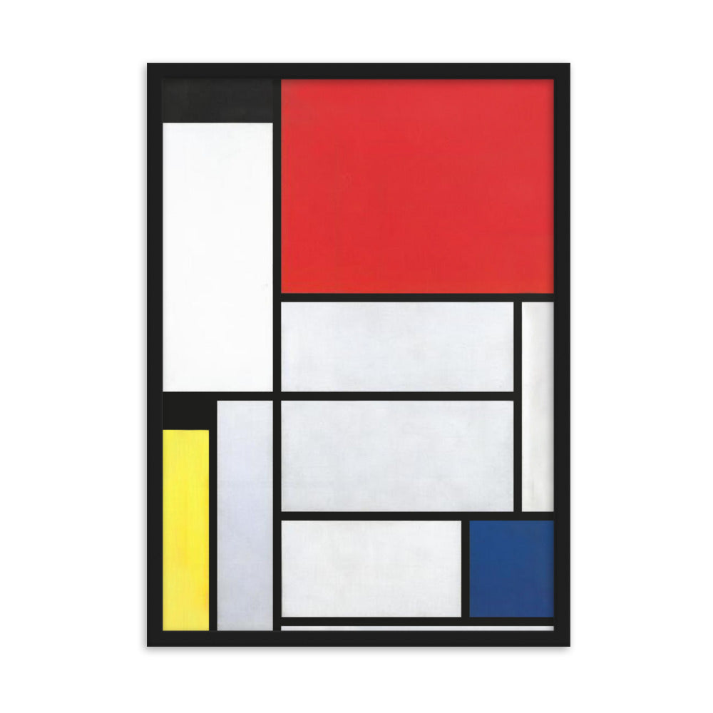 Poster - Mondrian, Tableau I Piet Mondrian Schwarz / 50×70 cm artlia