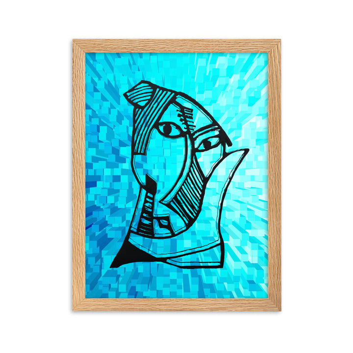 Poster - Pablo Picasso, Les Demoiselles d’Avignon Cube Pablo Picasso Oak / 30×40 cm artlia