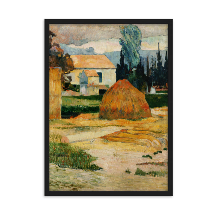 Poster - Paul Gauguin, Landschaft bei Arles Paul Gauguin Schwarz / 50×70 cm artlia