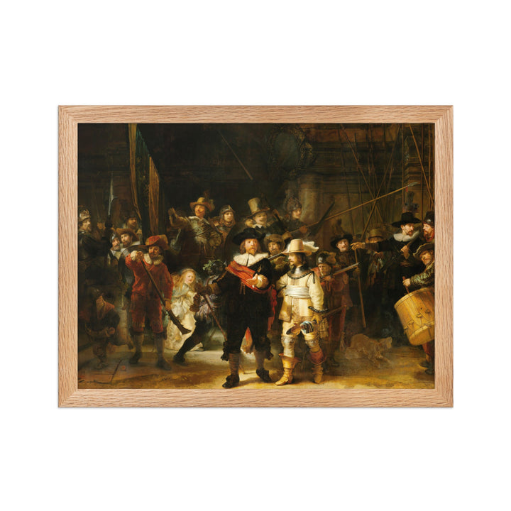 Poster - Rembrandt van Rijn, Die Nachtwache Rembrandt van Rijn Oak / 30×40 cm artlia