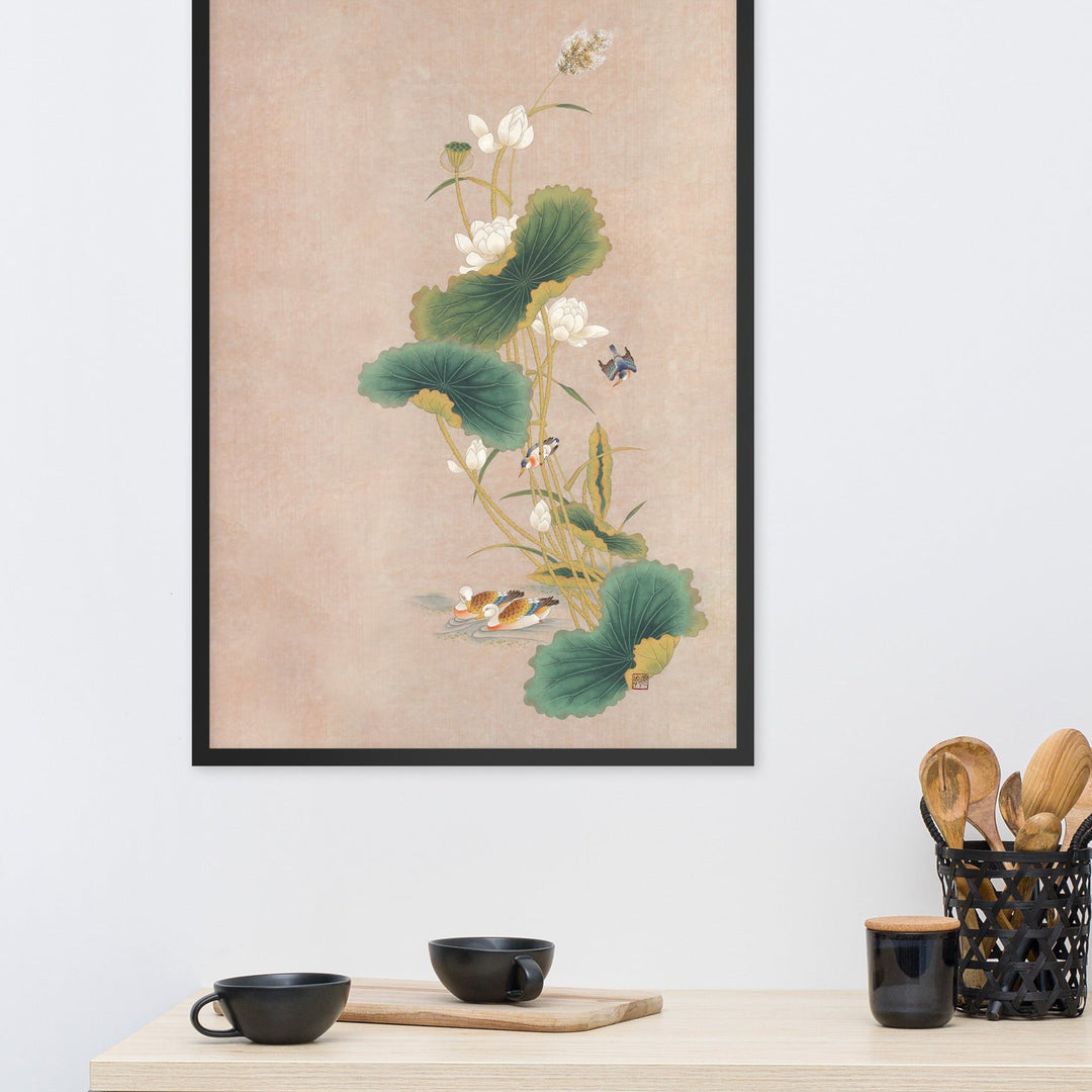 poster-seungmin-yoon-lotusblueten-mit-voegeln_3