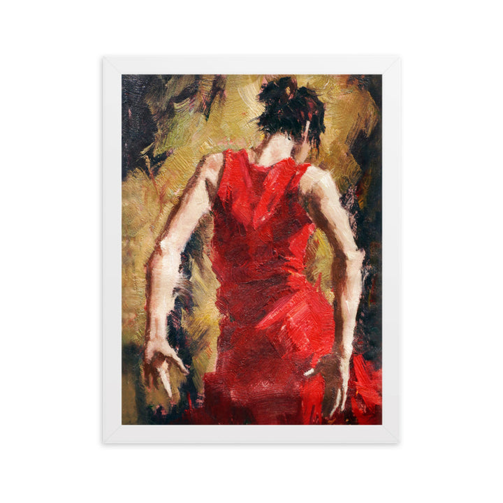 Poster - Tango Woman in Red Dress Kuratoren von artlia Weiß / 30×40 cm artlia