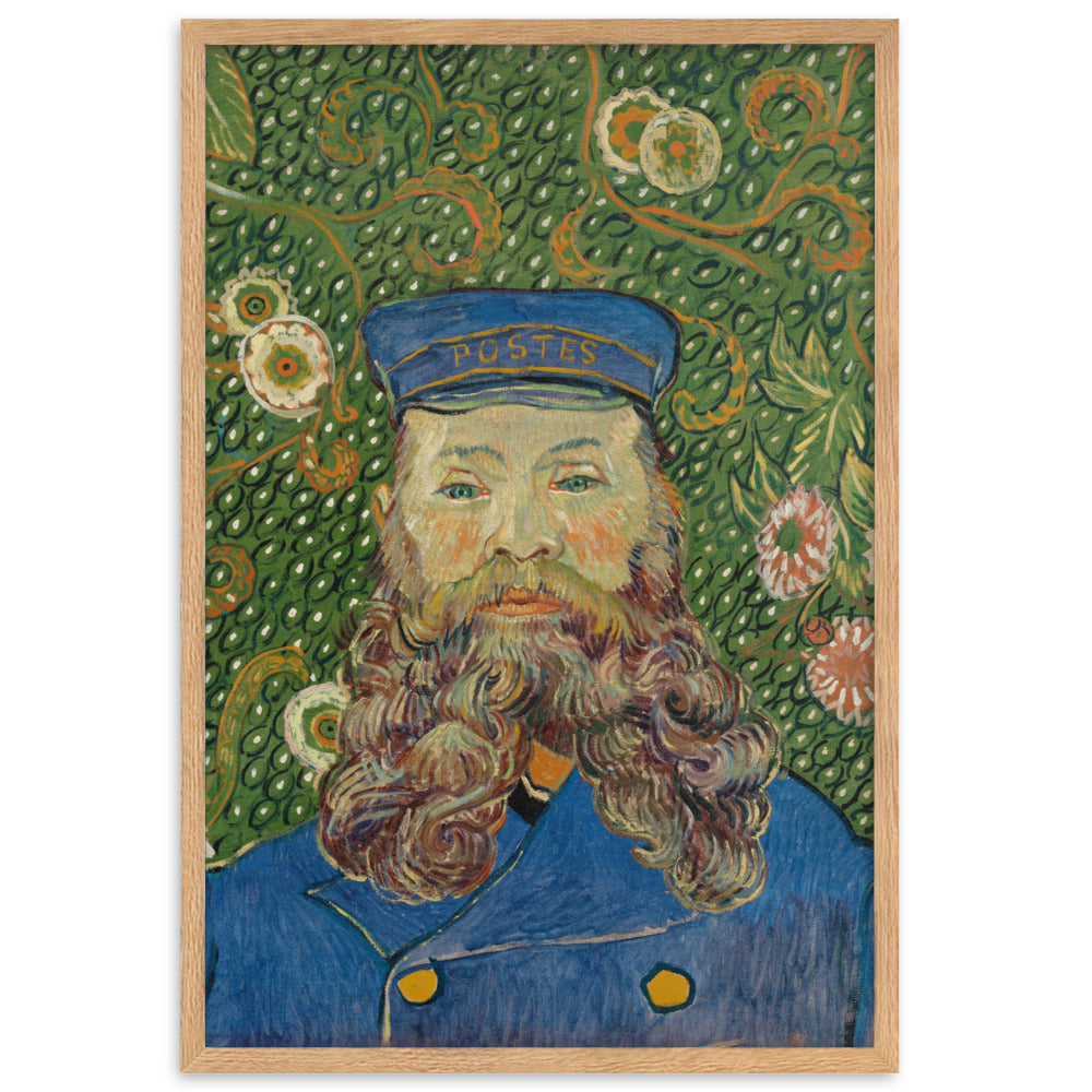 Poster - Van Gogh, Der Postbote, Porträt von Joseph Roulin Vincent van Gogh Oak / 61×91 cm artlia