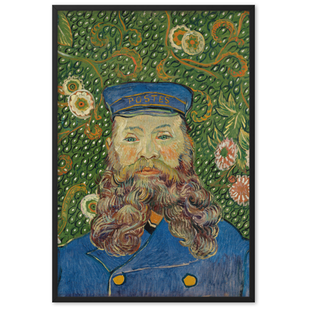 Poster - Van Gogh, Der Postbote, Porträt von Joseph Roulin Vincent van Gogh Schwarz / 61×91 cm artlia