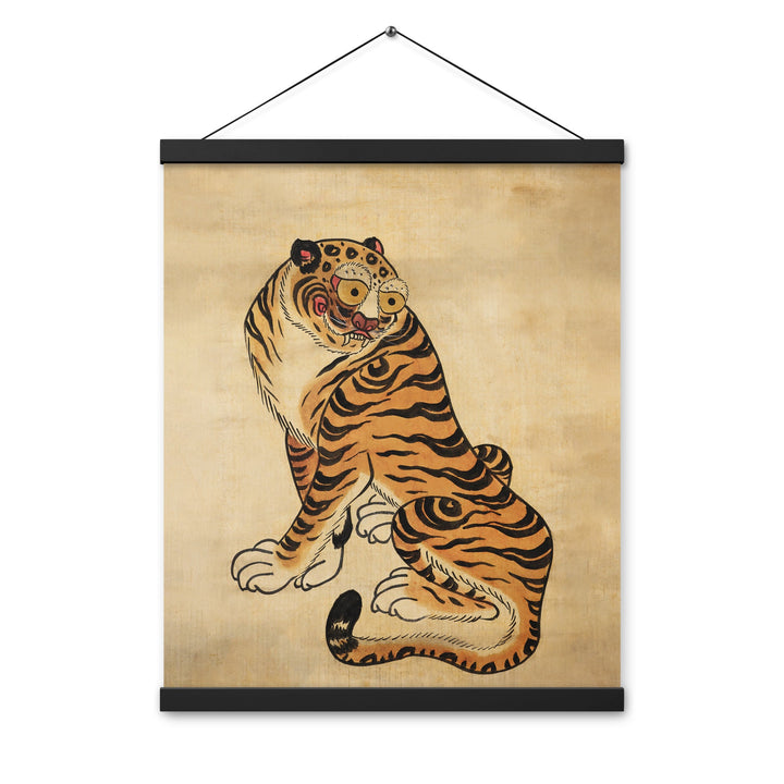 Posterleiste - freundlicher Tiger ARTLIA Schwarz / 16″×20″ artlia