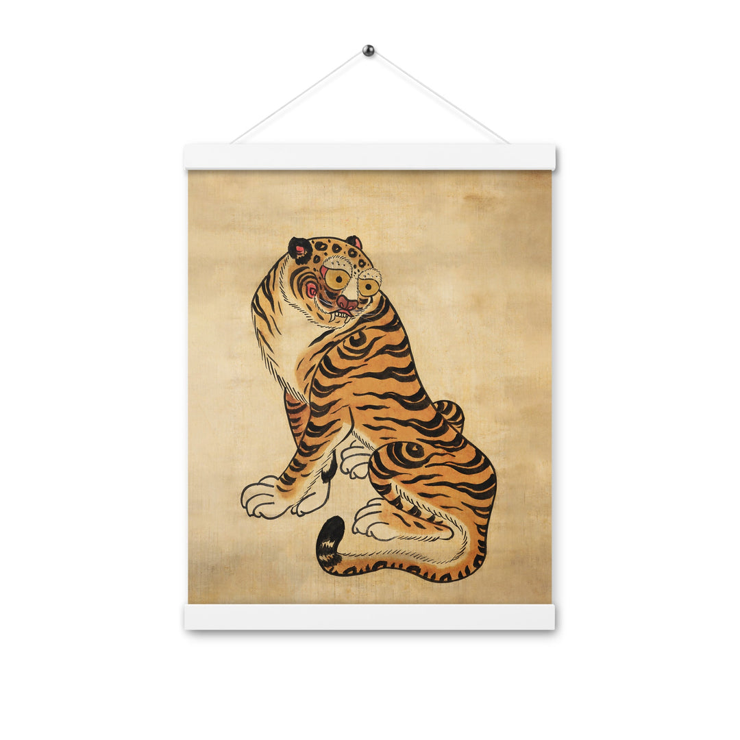 Posterleiste - freundlicher Tiger ARTLIA Weiß / 12″×16″ artlia