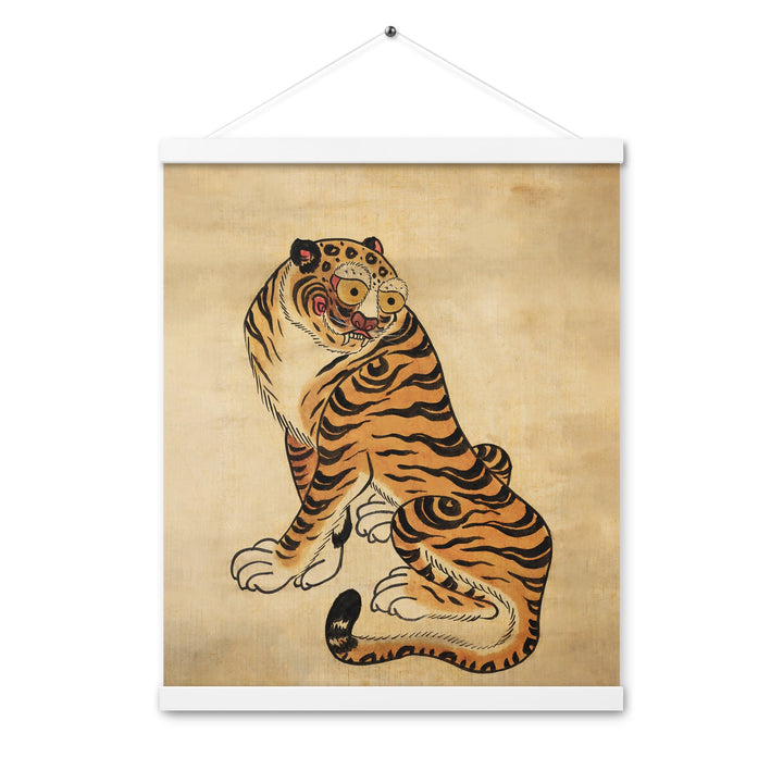 Posterleiste - freundlicher Tiger ARTLIA Weiß / 16″×20″ artlia