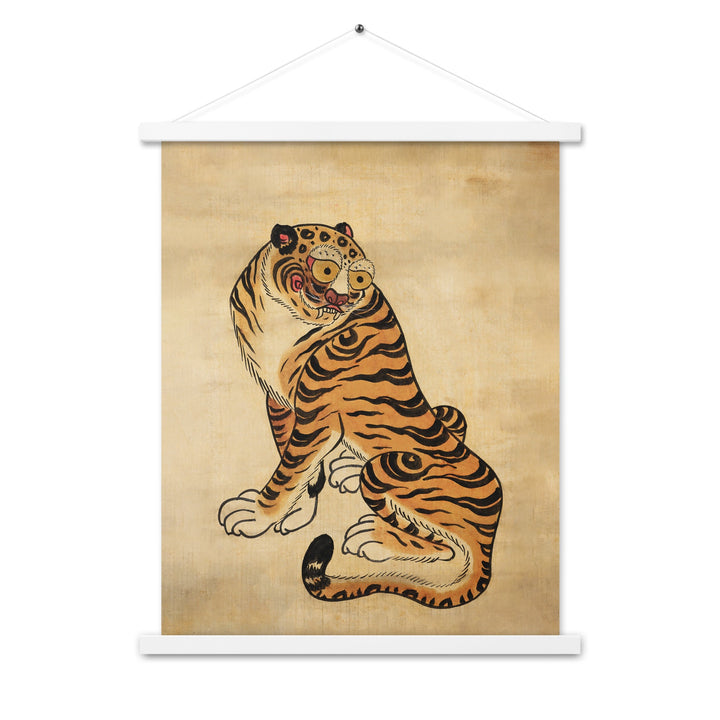 Posterleiste - freundlicher Tiger ARTLIA Weiß / 18″×24″ artlia
