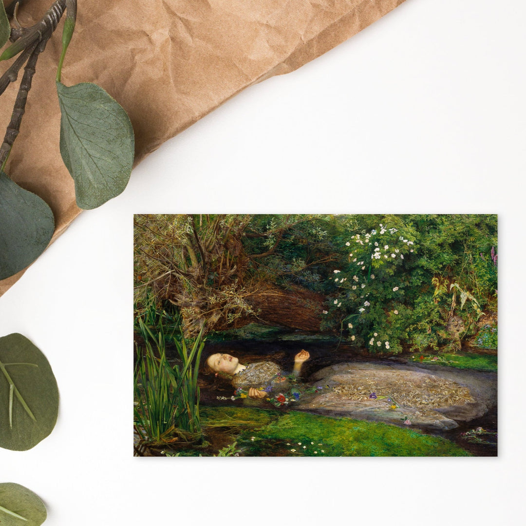 Postkarte - John Everett Millais, Ophelia artlia