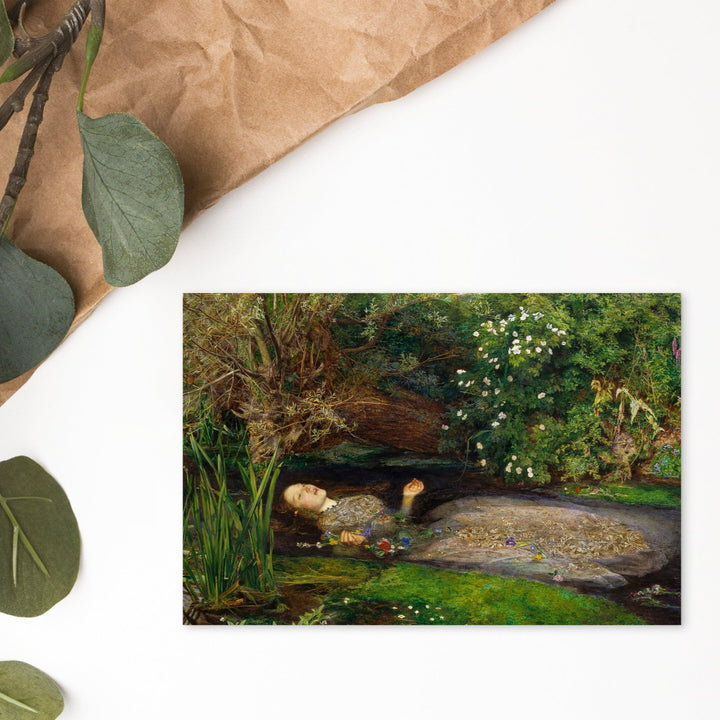 Postkarte - John Everett Millais, Ophelia artlia