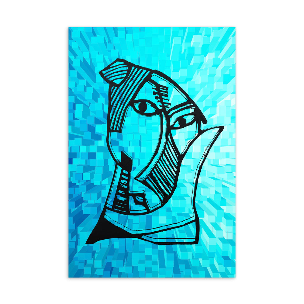Postkarte - Pablo Picasso, Les Demoiselles d’Avignon Blue artlia