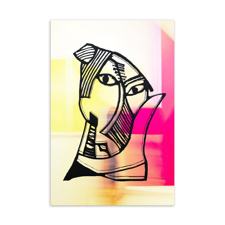 Postkarte - Pablo Picasso, Les Demoiselles d’Avignon Pink artlia