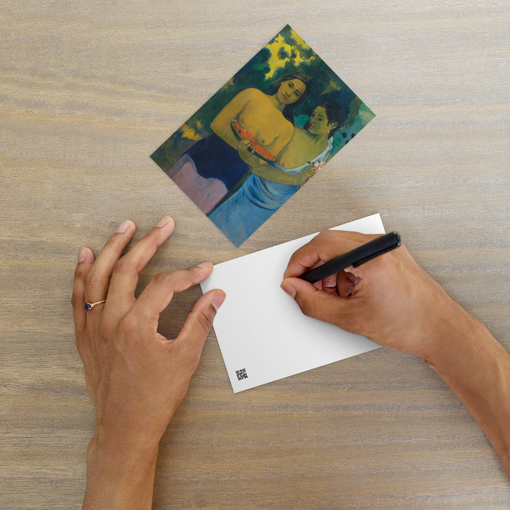 Postkarte - Paul Gauguin, Tahitische Frauen am Strand artlia