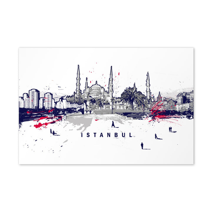 Postkarte - Skyline Istanbul artlia