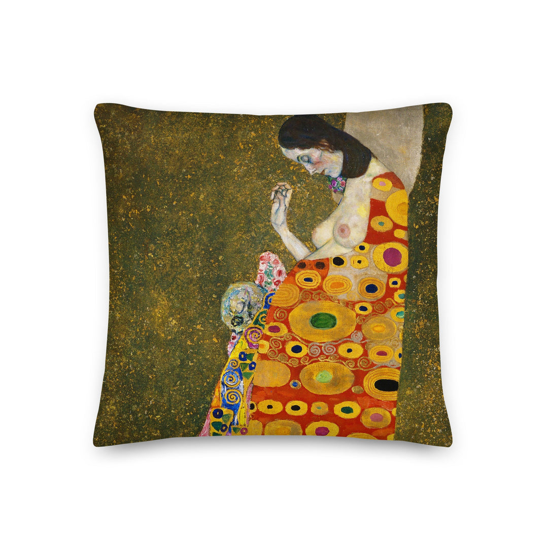 Premium-Kissen - Gustav Klimt, Hope II Gustav Klimt 46x46 cm (18″×18″) artlia