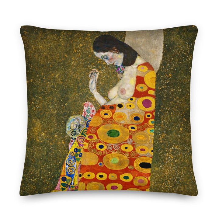 Premium-Kissen - Gustav Klimt, Hope II Gustav Klimt 56x56 cm (22″×22″) artlia