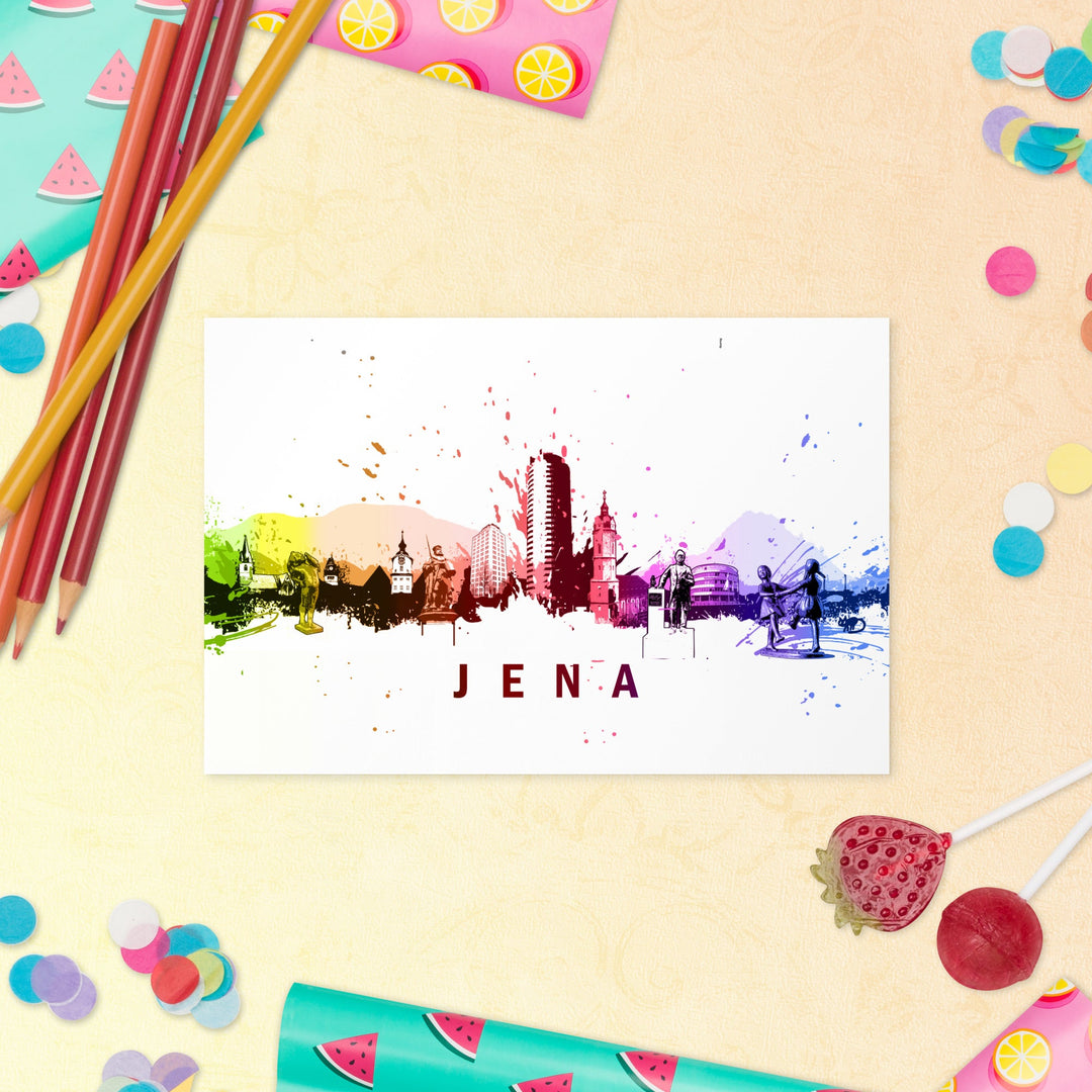 Postkarte - Skyline Jena