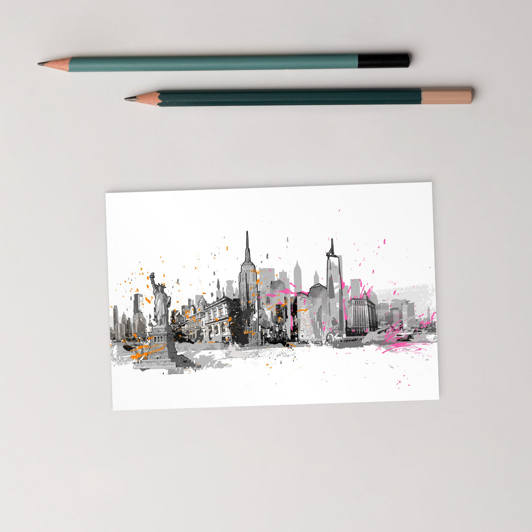 Postkarte - Skyline New York