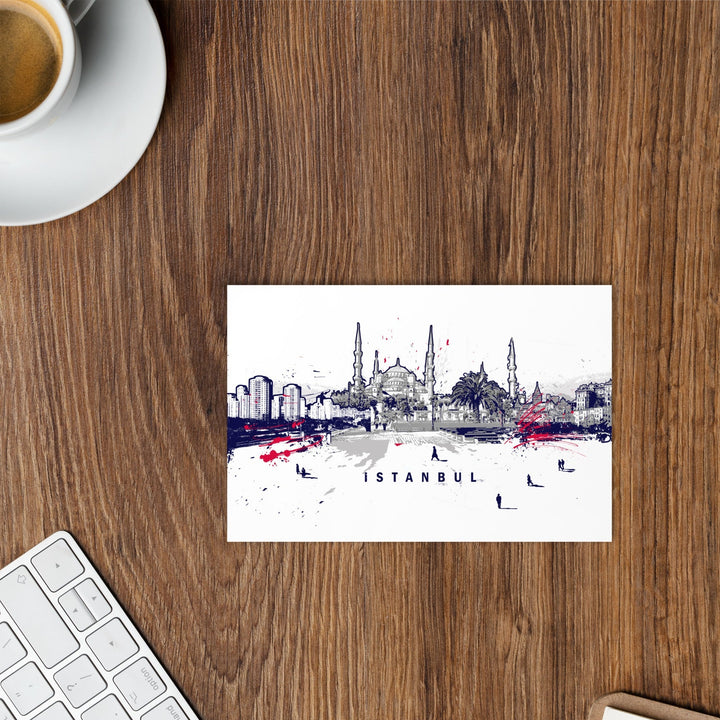 Postkarte - Skyline Istanbul