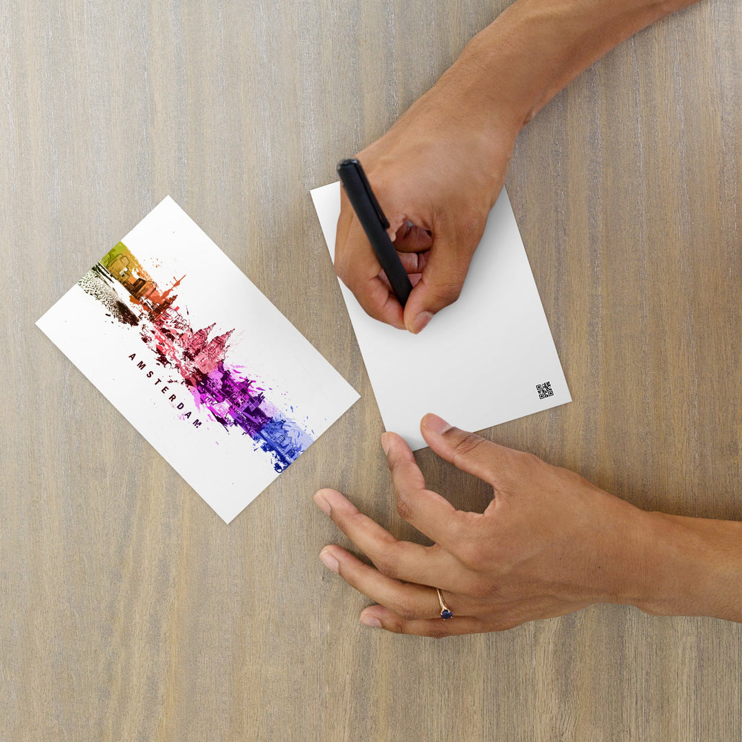 Postkarte - Skyline Amsterdam