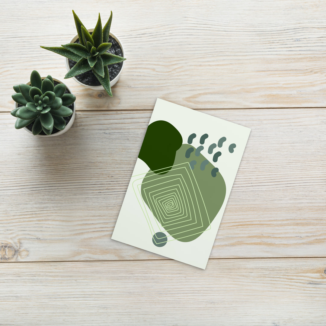 Postkarte - Spiral Green
