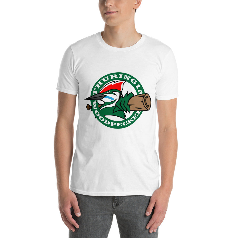 Woodpeckers Kurzärmeliges Unisex-T-Shirt ARTLIA Weiß / S artlia