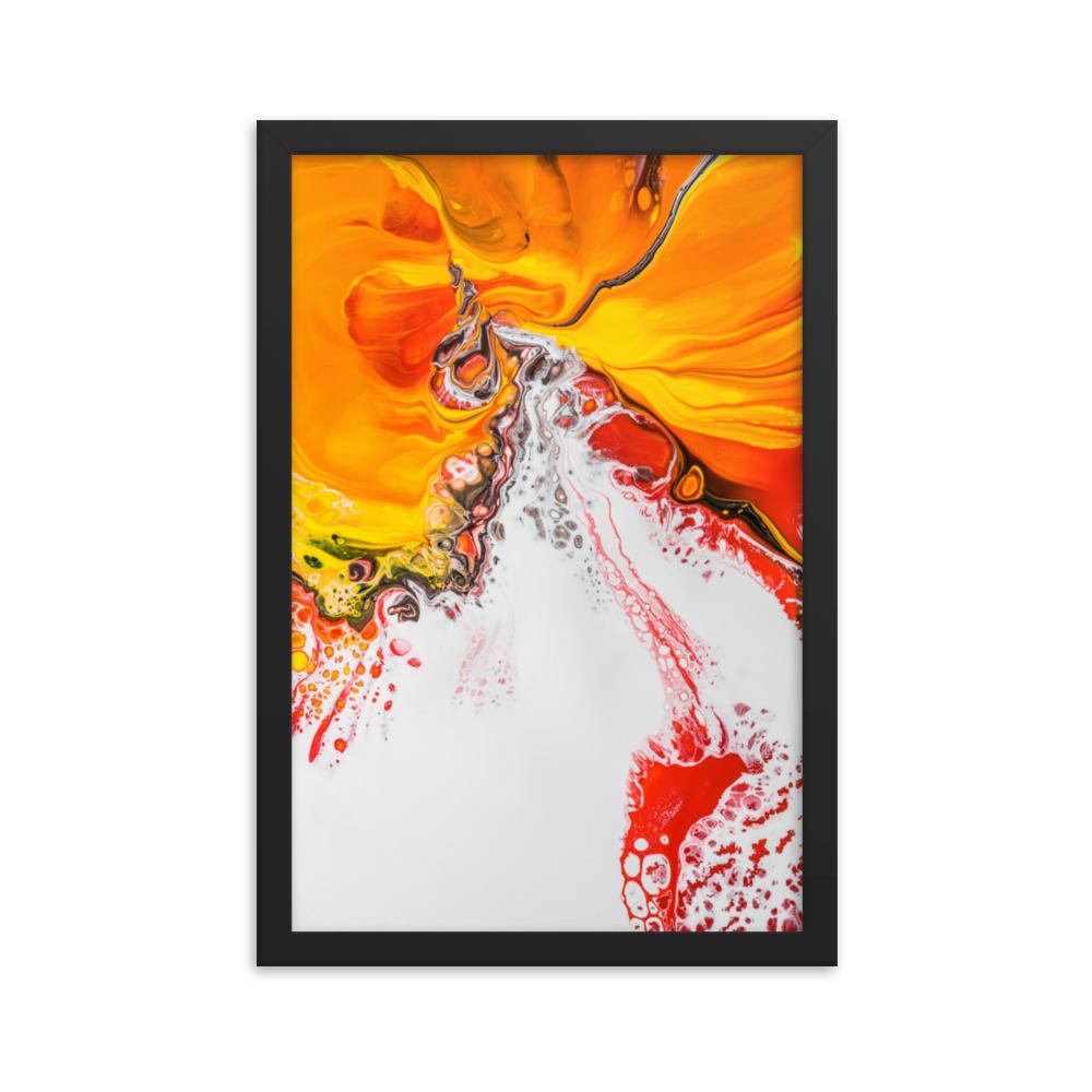 Fractal Abstract 05 - Poster im Rahmen Alexandru Antoci Schwarz / 30x45 cm artlia