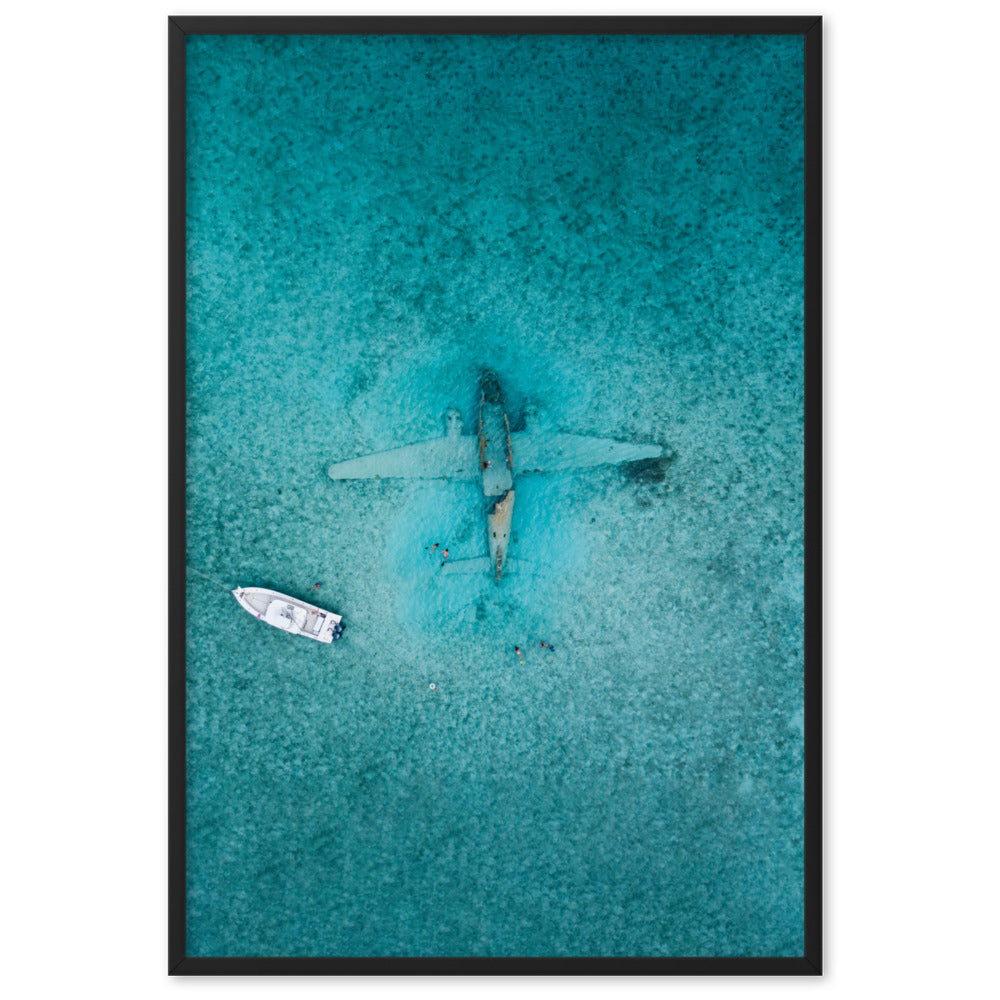 Sunken Plane - Poster in frame | artia – ARTLIA